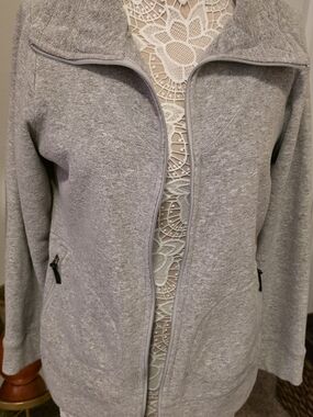 Light Gray Women's Zip-Front Jacket